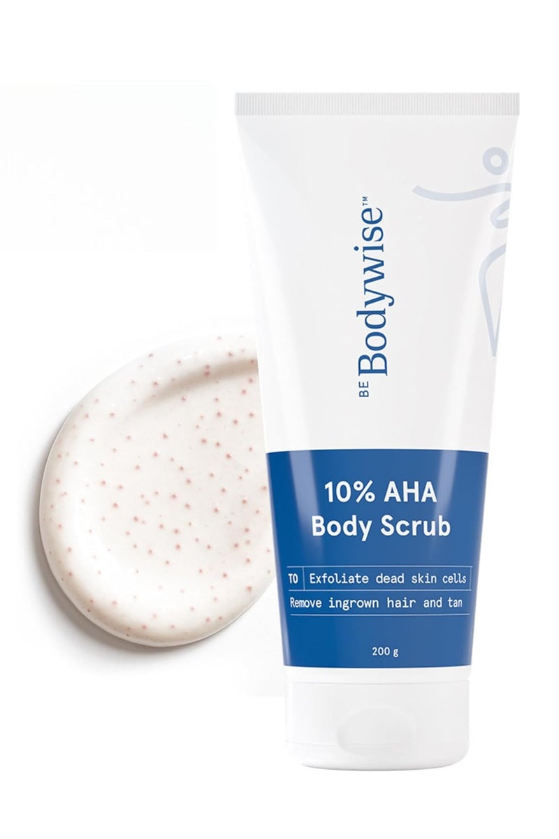 Be Bodywise 10% Lactic Aha Exfoliating Body Scrub  For Tan Removal And Soft-Smooth Skin Elbows And Arms - Image 2
