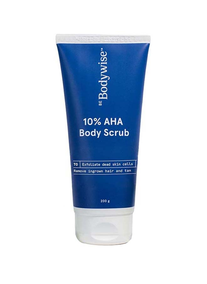 Be Bodywise 10% Lactic Aha Exfoliating Body Scrub  For Tan Removal And Soft-Smooth Skin Elbows And Arms  - Image 1