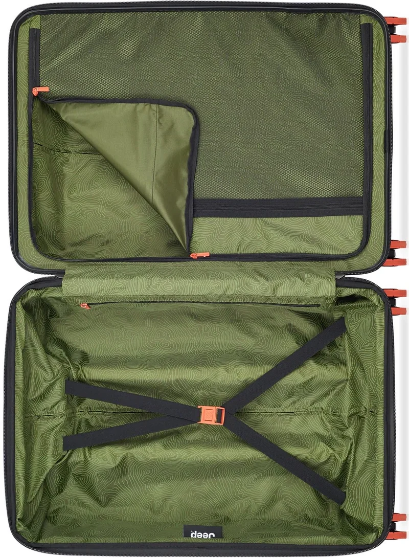 Jeep  JH001A - 69 Cm Hardcase 4-Double Wheeled Expandable Check-In Luggage Trolley - Green  | Best Price UAE