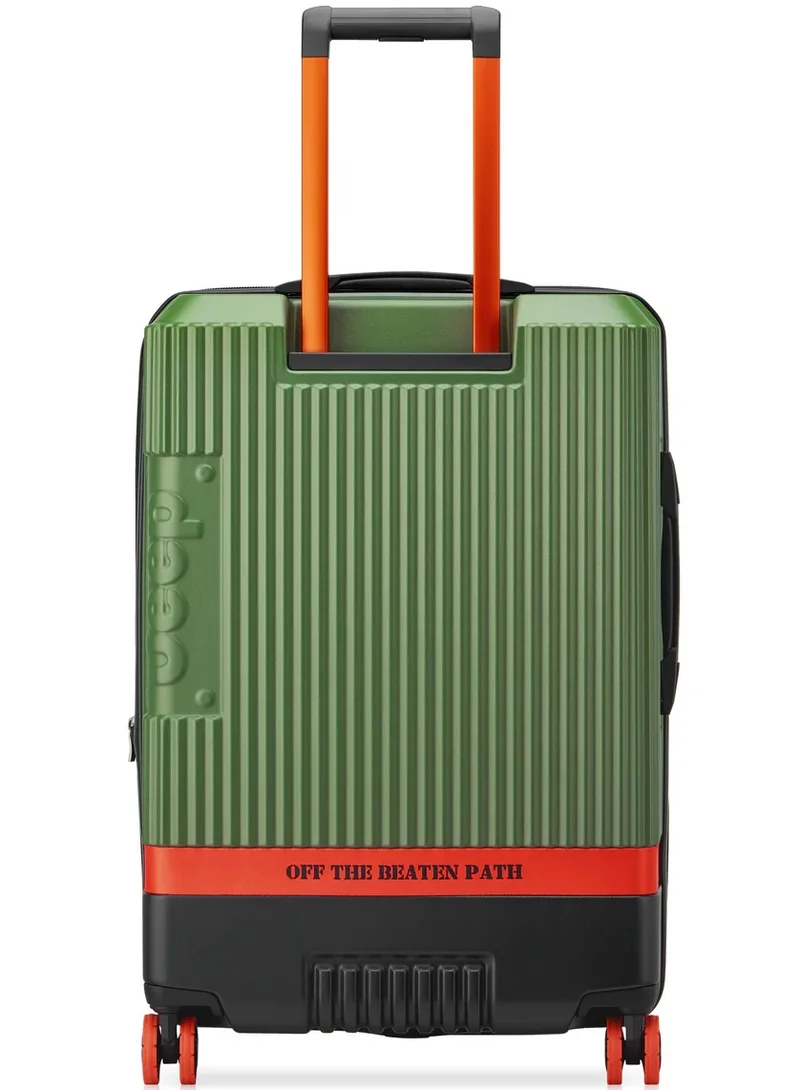 Jeep  JH001A - 69 Cm Hardcase 4-Double Wheeled Expandable Check-In Luggage Trolley - Green  | Best Price UAE