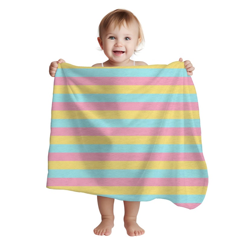 1ST STEP All Season Baby Blanket (Lines, 70 X 100 cms) - Image 1