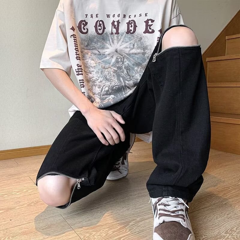 Unisex Casual Daily Denim Jeans - Image 3