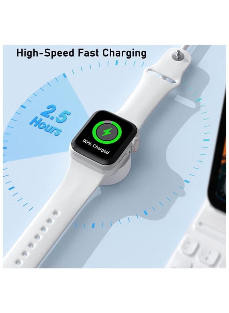 Upgraded for Apple Watch Magnetic Fast Charger to USB-C Cable (1m/Portable) Magnetic Wireless Charging Compatible with Apple Watch Series 8/7/6/SE/5/4/3/2/1 - Image 2