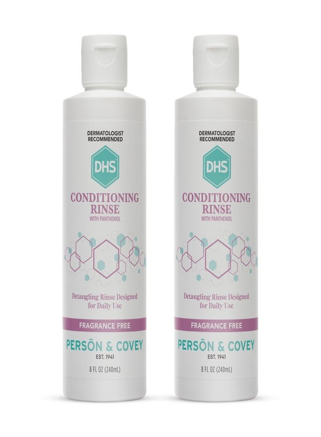 DHS Conditioning Rinse Moisturizing Conditioner - Hydrating and Detangling for Dry, Damaged, or Oily Hair - 2 Pack (8 oz Bottles) - Image 1
