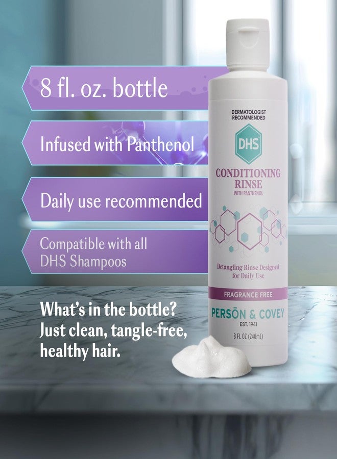 DHS Conditioning Rinse Moisturizing Conditioner - Hydrating and Detangling for Dry, Damaged, or Oily Hair - 2 Pack (8 oz Bottles) - Image 5