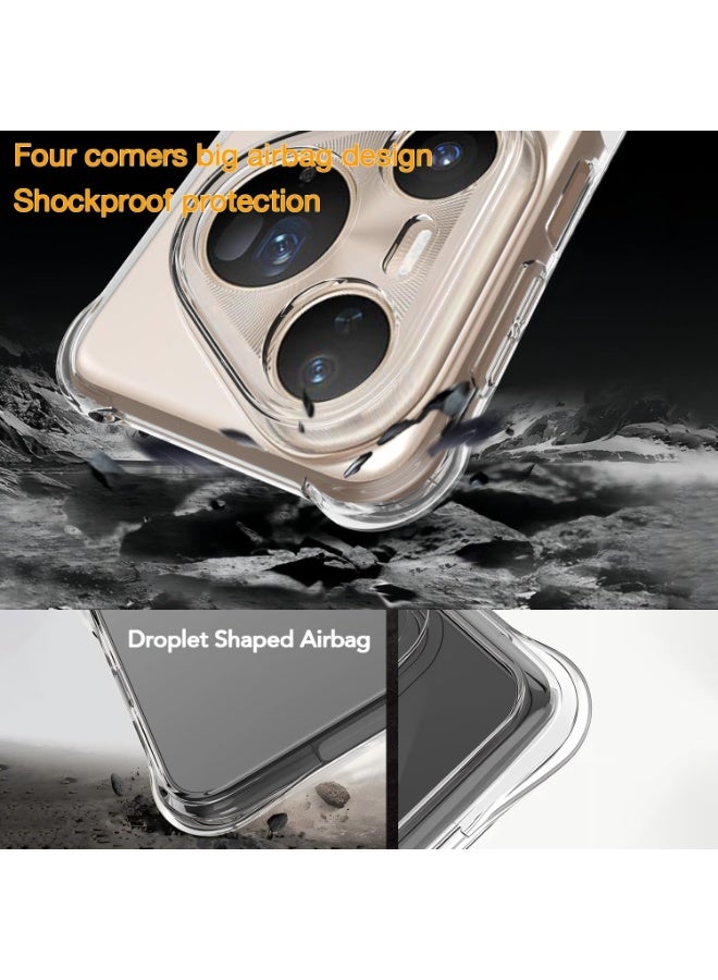 Case for Huawei Pura 80 Ultra Clear TPU Four Corners Protection Cover Transparent Soft Bumper Case for Huawei Pura 80 Ultra - Image 4