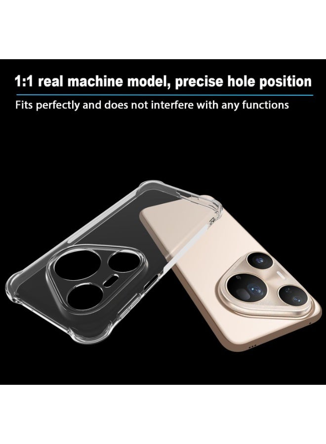 Case for Huawei Pura 80 Ultra Clear TPU Four Corners Protection Cover Transparent Soft Bumper Case for Huawei Pura 80 Ultra - Image 2