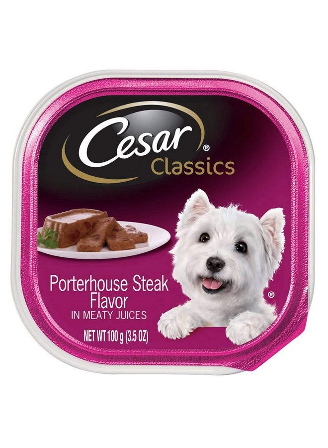 Cesar Canine Cuisine Porterhouse Steak In Meaty Juices 3.50 oz ( Pack of 24)