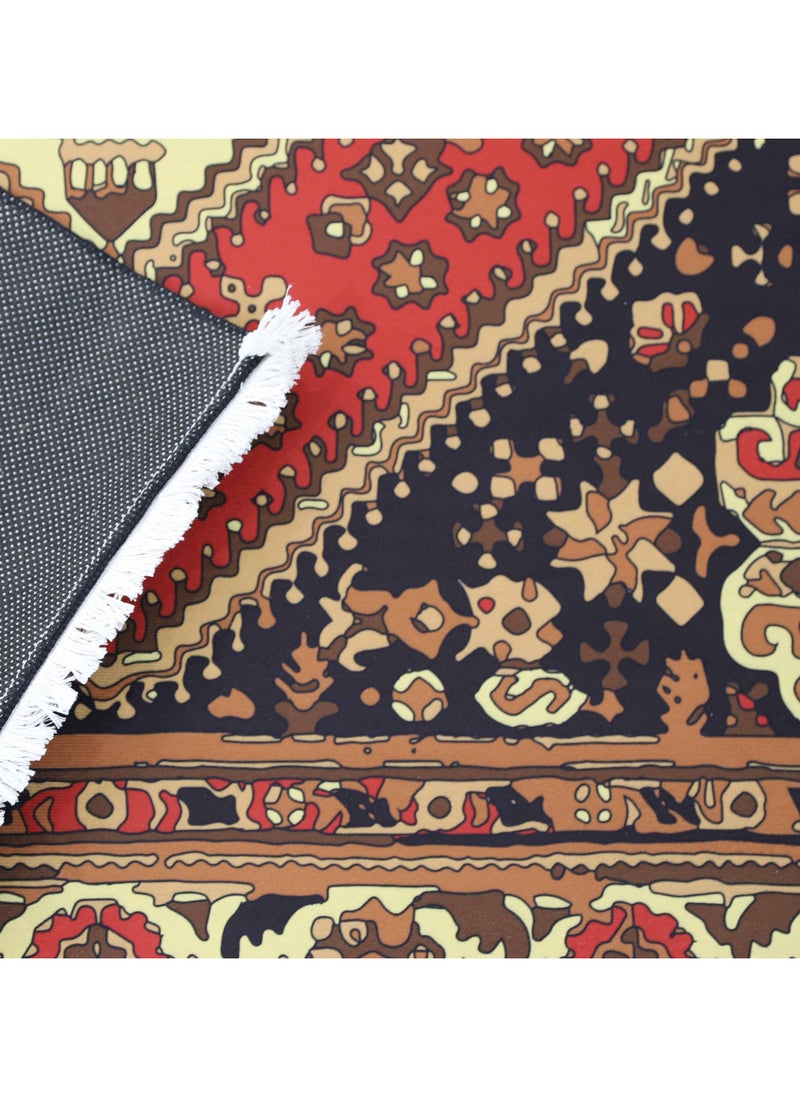 Alkaffary - Bashayer Comfortable carpet with Soft Texture Provides a Unique Comfort Experience, Perfect for Bedrooms and Living Rooms, Red - Image 1