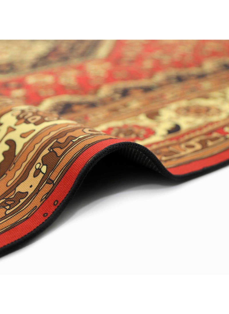 Alkaffary - Bashayer Comfortable carpet with Soft Texture Provides a Unique Comfort Experience, Perfect for Bedrooms and Living Rooms, Red - Image 1