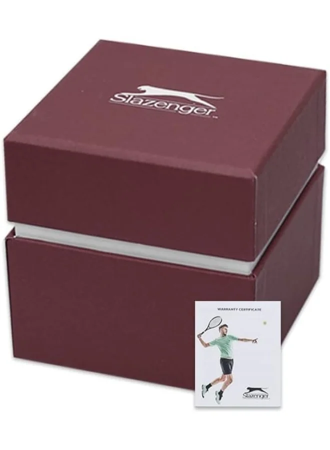 سلازنجر SLAZENGER Men's Watch, Multi Function Display and Metal Strap - SL.9.2250.2.04, Two Tone