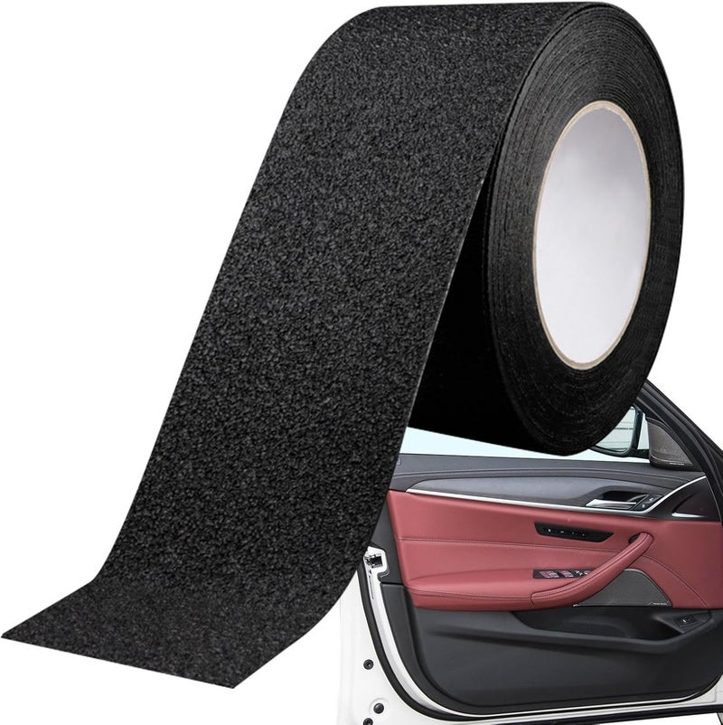 Idezek rear bumper protection | Anti-skid door boarding protection bumper strip | Self-adhesive car threshold protection, trunk threshold protection stickers to scratches and scratches - Image 1