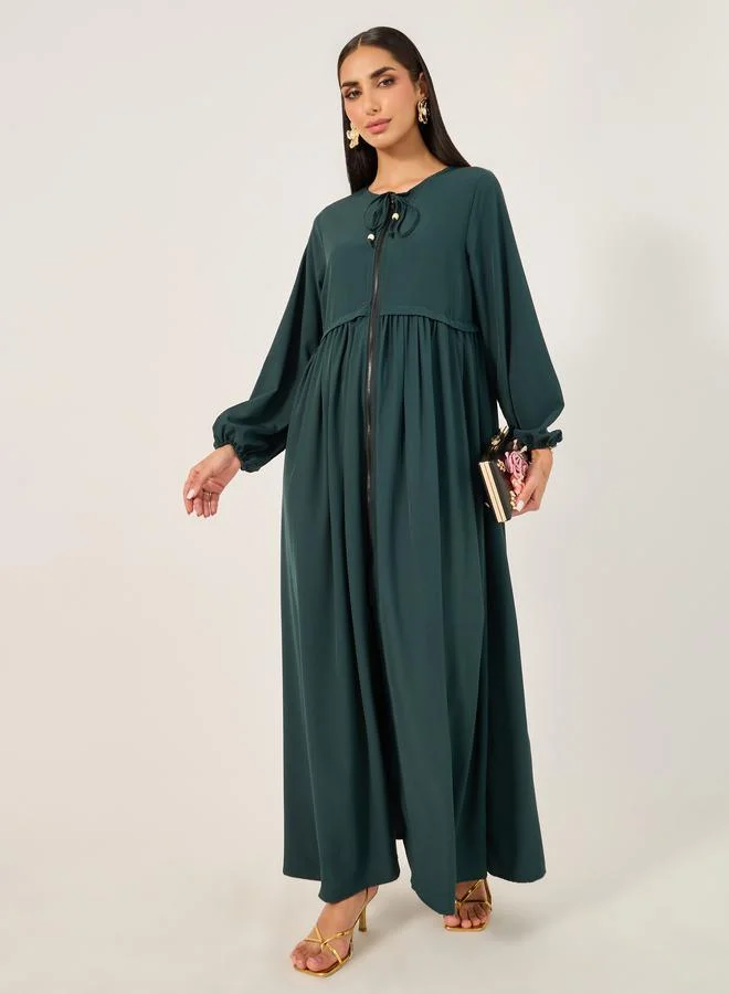 Take Two Solid Long Sleeve Jalabiya