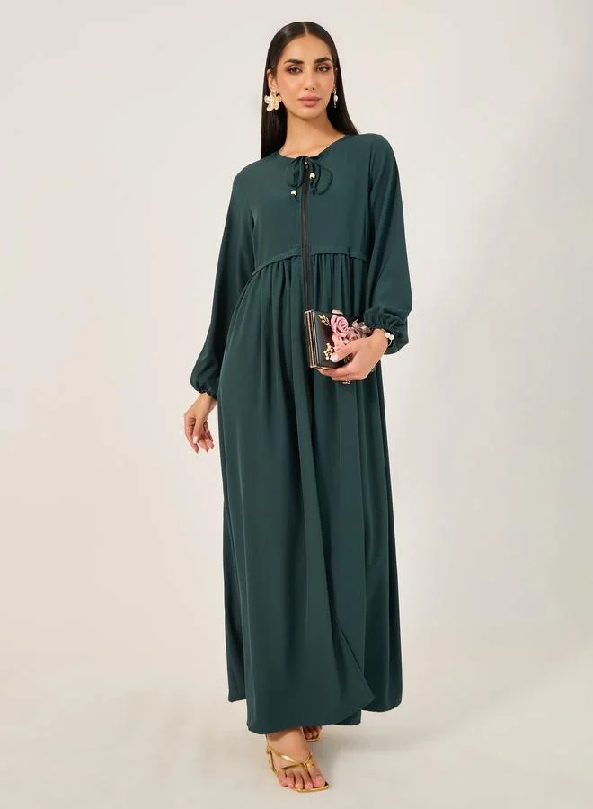 Take Two Solid Long Sleeve Jalabiya