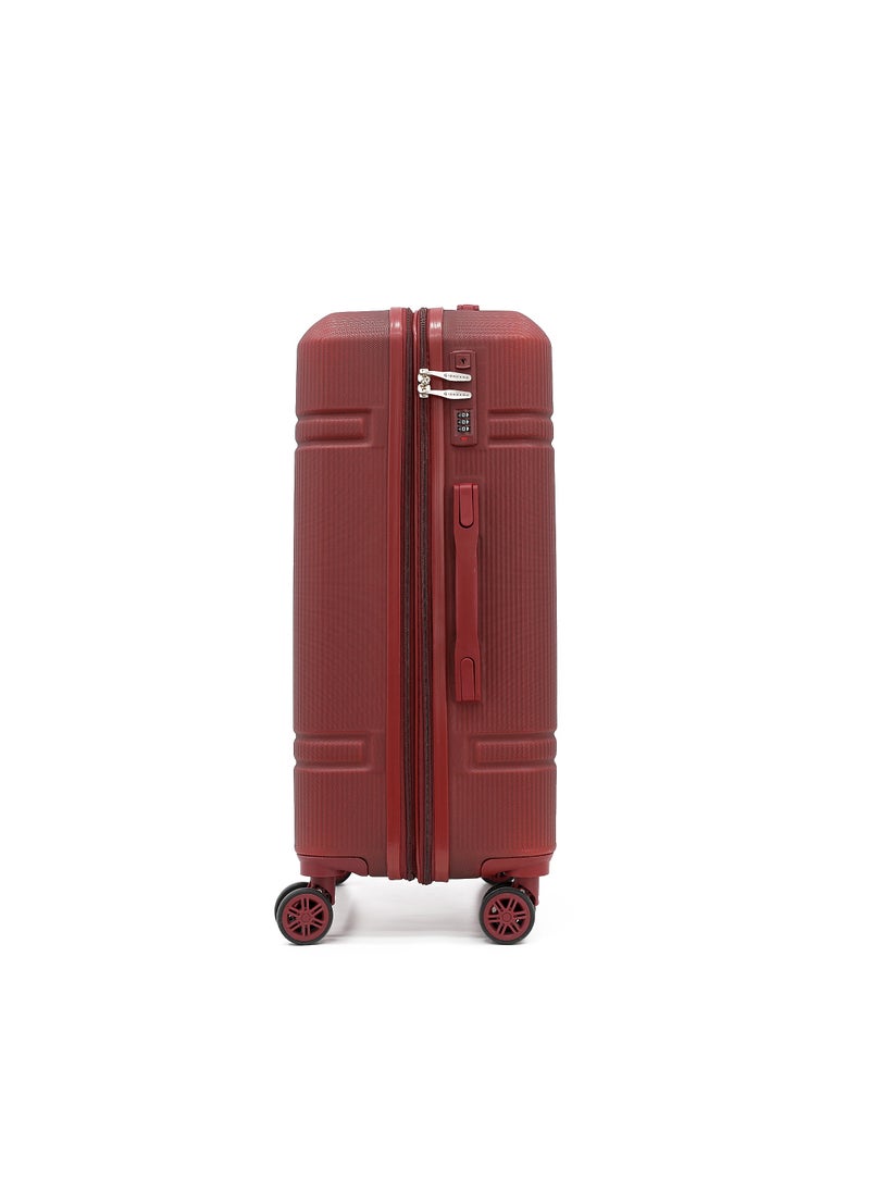 GIORDANO Giordano Hardside Luggage Trolley Bag 5 Pieces set,Maroon (BC-12&14,S-20,M-24,L-28 Inch)  - Image 3