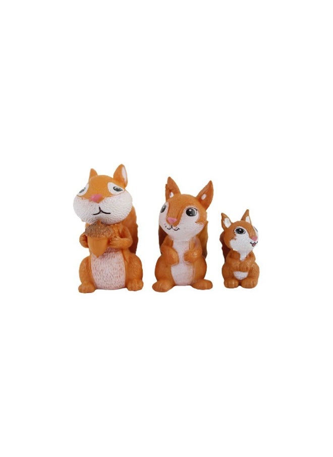 Wonderland Wonderland Miniature Toys Set of 3 Family Mini Squirrel  - Image 2
