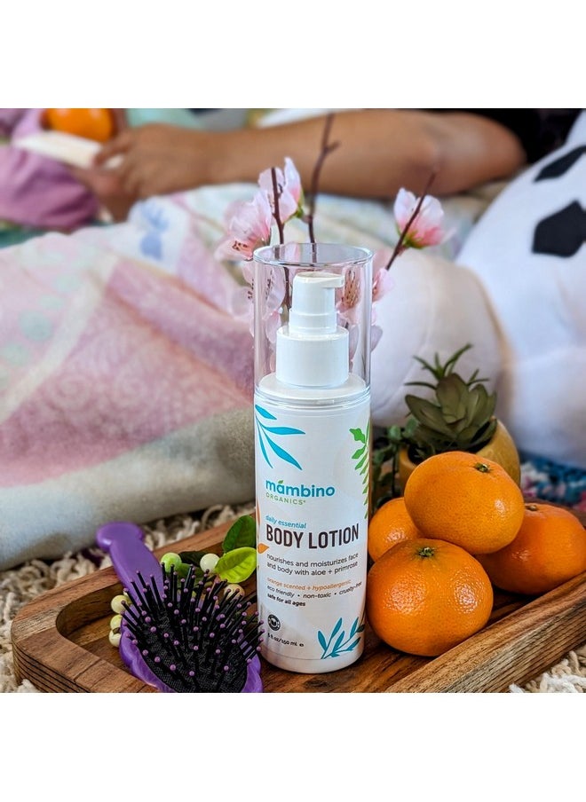 Mambino Organics - Daily Essential Face And Body Lotion, Coconut + Primrose, 5 Fluid Ounces - Image 1