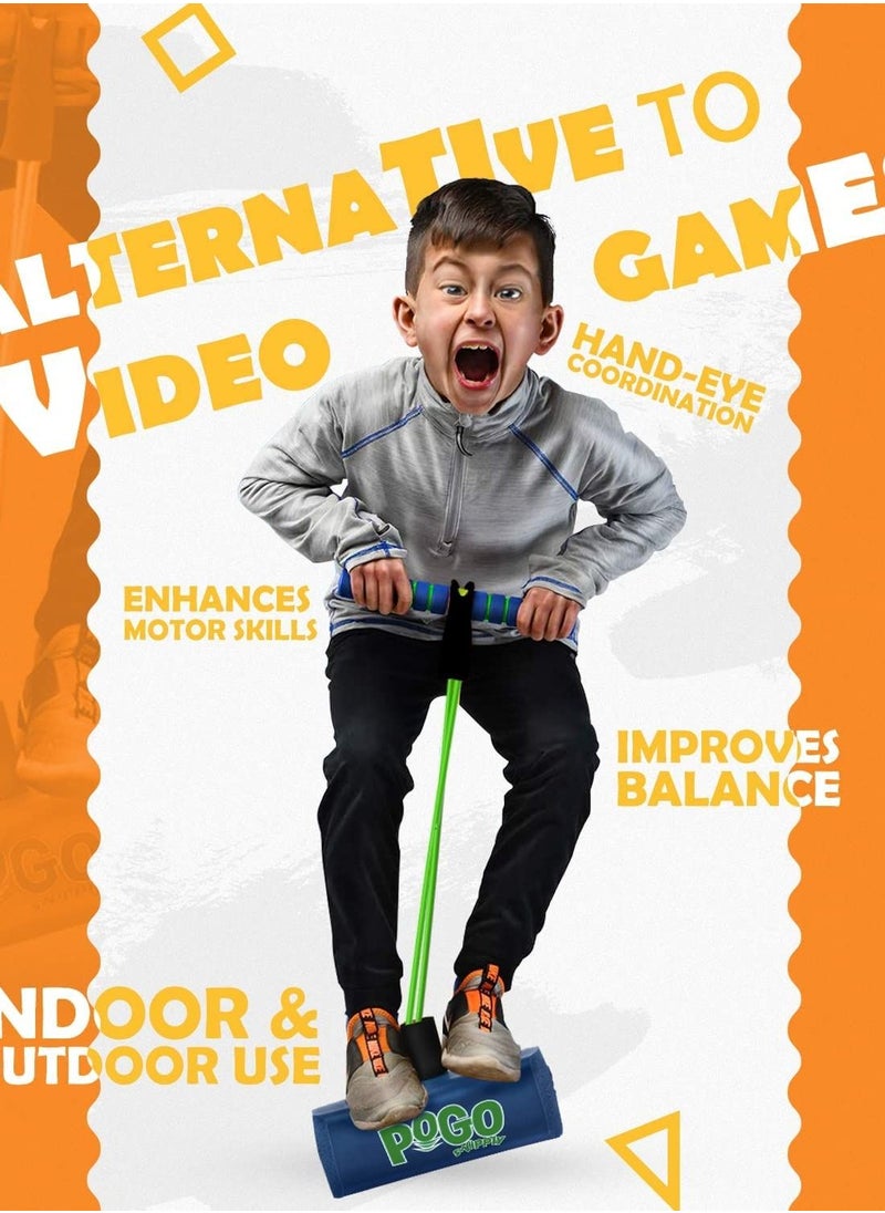 Swipply - SWIPPLY Jumping Toys Foam Pogo Jumper for Kids Fun and Safe Childs Pogo Stick for Toddlers Durable Indoor Outdoor Bungee Jump toys for Boys Girls - Image 1