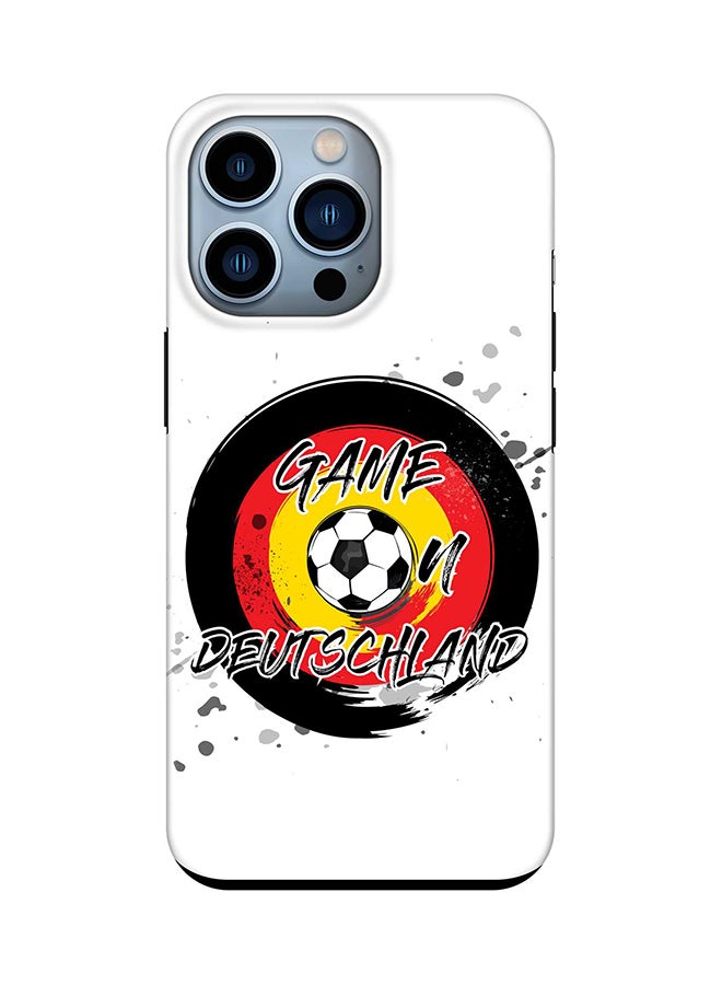 Tough Pro Series Case for Apple iPhone 14 Pro Dual Layer hybrid PC & TPU Customized Mobile Cover Shield with inner TPU protection Matte Finish - Game on Germany