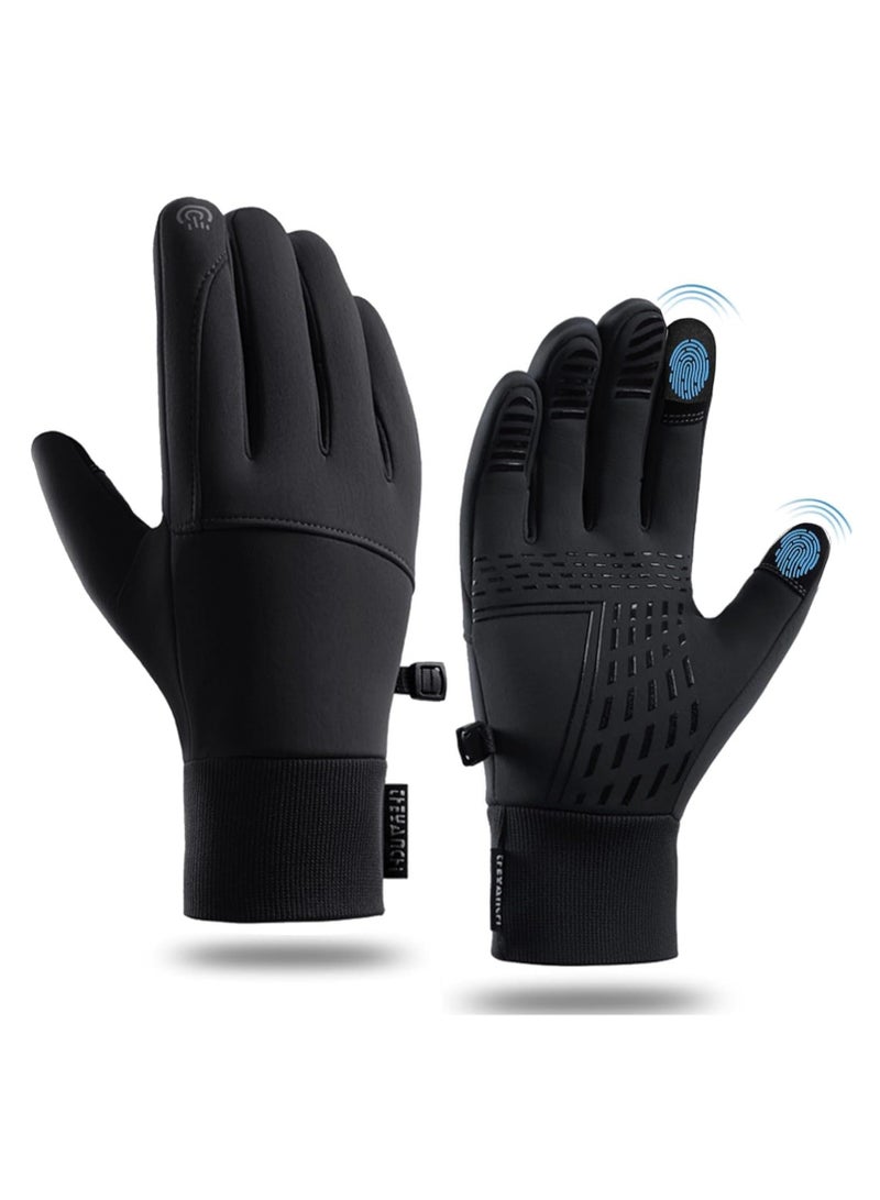 KASTWAVE قفازات حرارية شتوية، متوافقة مع شاشات اللمس، حرارية، مقاومة للرياح، ومضادة للانزلاق، مثالية لركوب الدراجات والجري والقيادة، معدات الطقس البارد للرجال والنساء - Image 1