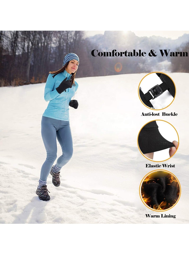 KASTWAVE قفازات حرارية شتوية، متوافقة مع شاشات اللمس، حرارية، مقاومة للرياح، ومضادة للانزلاق، مثالية لركوب الدراجات والجري والقيادة، معدات الطقس البارد للرجال والنساء - Image 5