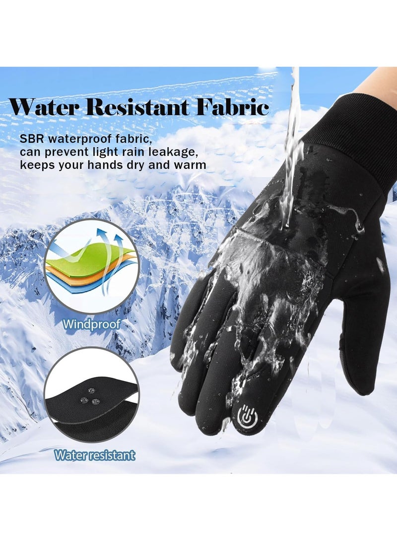 KASTWAVE قفازات حرارية شتوية، متوافقة مع شاشات اللمس، حرارية، مقاومة للرياح، ومضادة للانزلاق، مثالية لركوب الدراجات والجري والقيادة، معدات الطقس البارد للرجال والنساء - Image 3