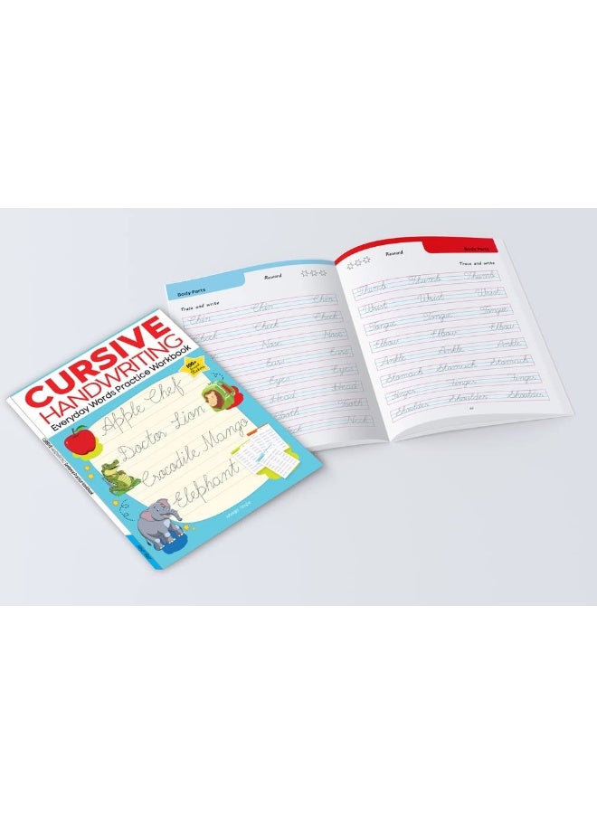 Cursive Handwriting - Everyday Letters and Sentences : Level 2 Practice Workbooks For Children (Set of 2 Books) - Image 4