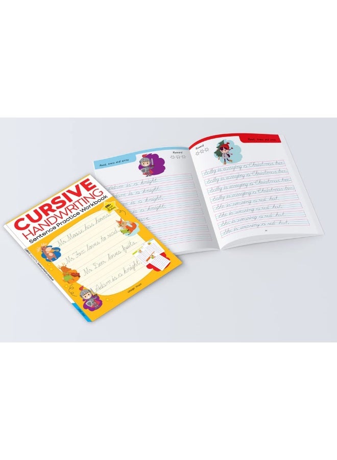 Cursive Handwriting - Everyday Letters and Sentences : Level 2 Practice Workbooks For Children (Set of 2 Books) - Image 5