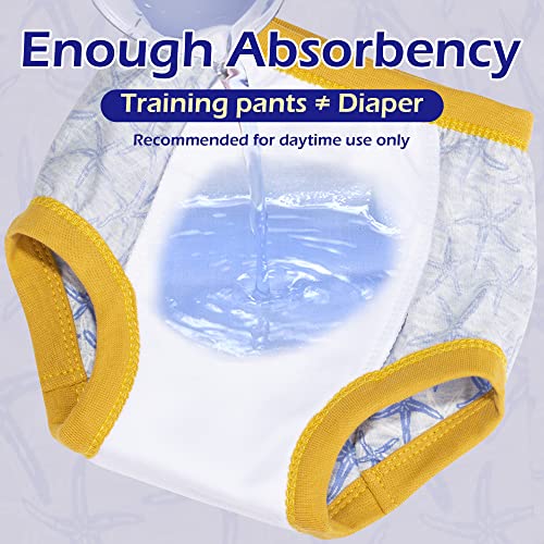 BIG ELEPHANT Baby Boys' 10 Pack Toddler Potty Training Pants 100% Cotton Underpants, 3T - Image 5