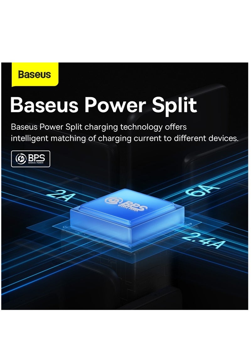 Baseus 100W Flash Series Multi Charging (1.2M) 4 In 1 Cable Fast Charging USB Type C Micro USB And USB To Lightning Cable Compatible For iPhone 15/14/13/12/11 Series/MacBook/iPad/Samsung/Huawei And More Purple - Image 5