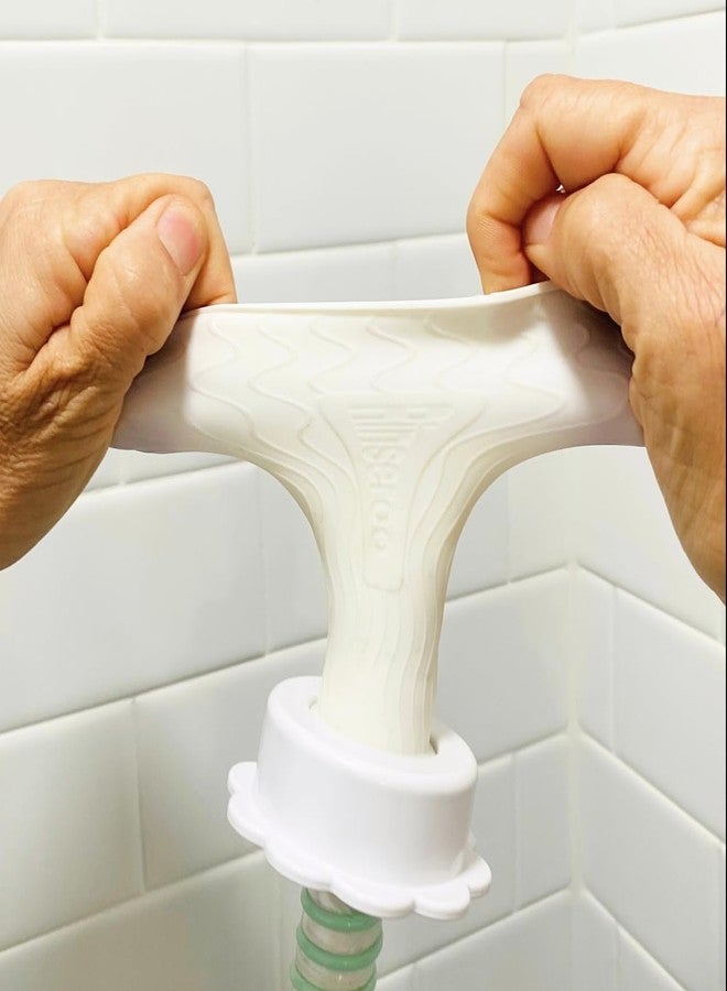 Rinseroo Replacement Connectors for Rinseroo Handheld Personal Bather. Fits shower heads up to 5 Inches Wide, Easy Install Hose Attachment (Rinseroo Sold Separately, Not for Use on a Tub) - Image 2