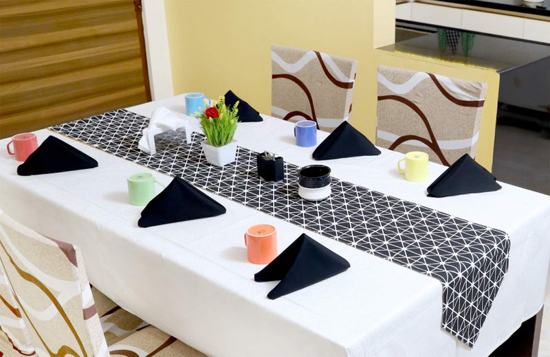 Switchon Cotton Reversible Printed Dining Table Runner for 6 Seater | 12 x 86 Inch Multicolor Fabric Runner | Washable Table Décor Runner | Pack of 1 - Image 2