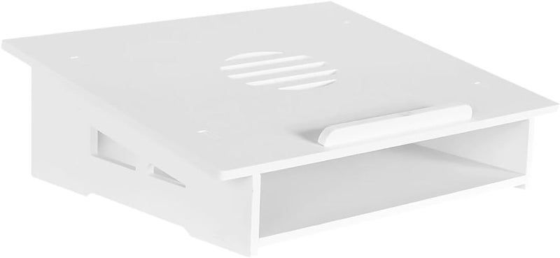 حامل تبريد للكمبيوتر المحمول من كالوري (KALLORY Laptop Cooling Stand)، حجم صغير، هادئ، يرفع الكمبيوتر، مناسب للاستخدام في المكتب المنزلي، لون أبيض - Image 1