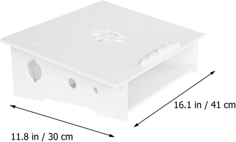 حامل تبريد للكمبيوتر المحمول من كالوري (KALLORY Laptop Cooling Stand)، حجم صغير، هادئ، يرفع الكمبيوتر، مناسب للاستخدام في المكتب المنزلي، لون أبيض - Image 2