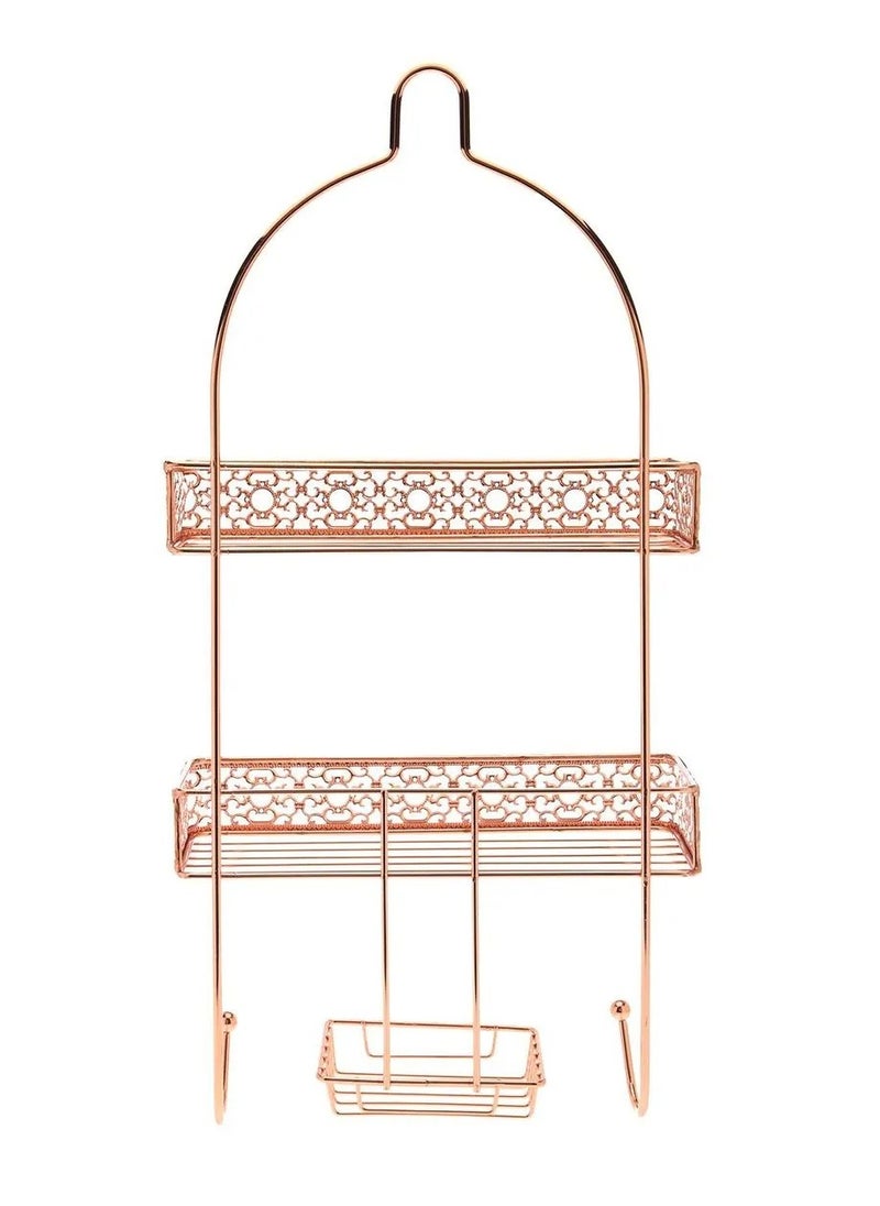 Abraj Abraj 2-Tier Hanging Shower Rack (Rose Gold-Toned)  - Image 2