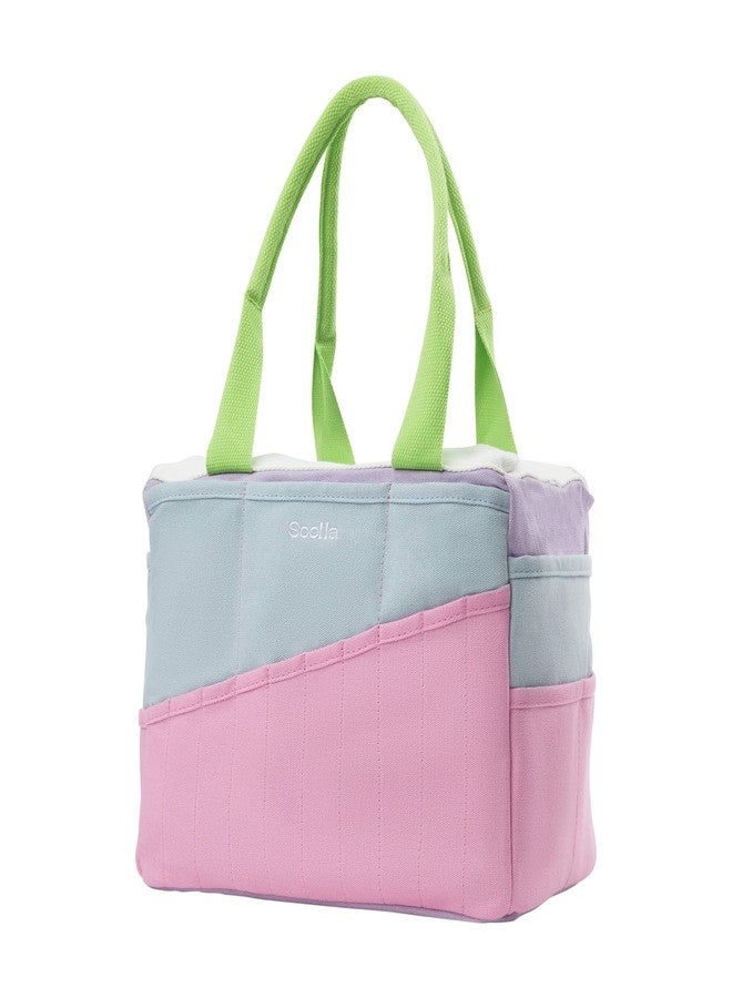 Soolla Art Supply & Pottery Tool Bag Organizer, Knitting & Crochet Project Bag, 30+ Pockets, 15+ Colors, Durable Canvas Tote Caddy (80's Windbreaker) - Image 4