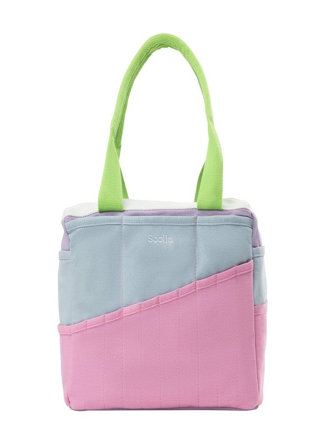 Soolla Art Supply & Pottery Tool Bag Organizer, Knitting & Crochet Project Bag, 30+ Pockets, 15+ Colors, Durable Canvas Tote Caddy (80's Windbreaker) - Image 1