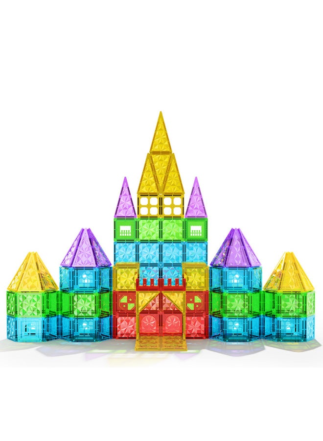 Color Window Magnetic Piece Building Blocks Kidsren's Educational Toys Assembled Pipes Boys And Girls Multi-Functional Intellectual Puzzle Magnets-Specifications:Zz029 (24 Sets/box, Starting From Box)  - Image 3
