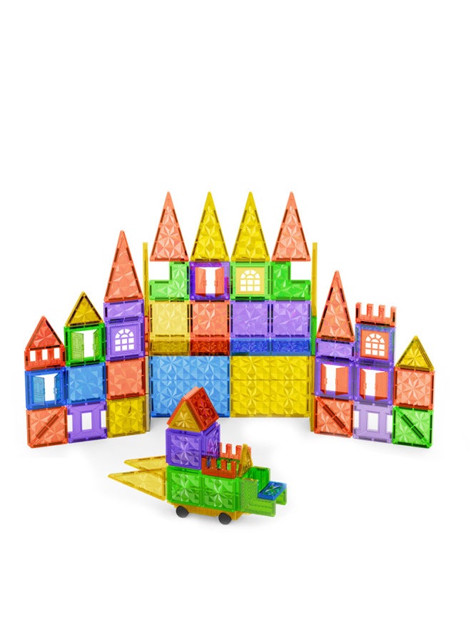 Color Window Magnetic Piece Building Blocks Kidsren's Educational Toys Assembled Pipes Boys And Girls Multi-Functional Intellectual Puzzle Magnets-Specifications:Zz029 (24 Sets/box, Starting From Box)  - Image 5