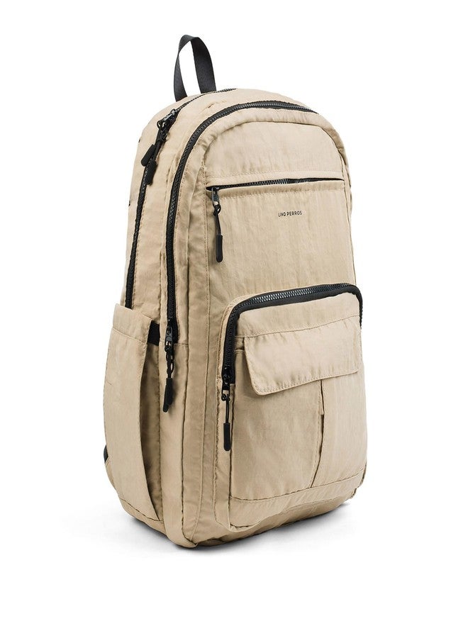 Lino Perros Pacman Utility Beige Backpack - Image 2
