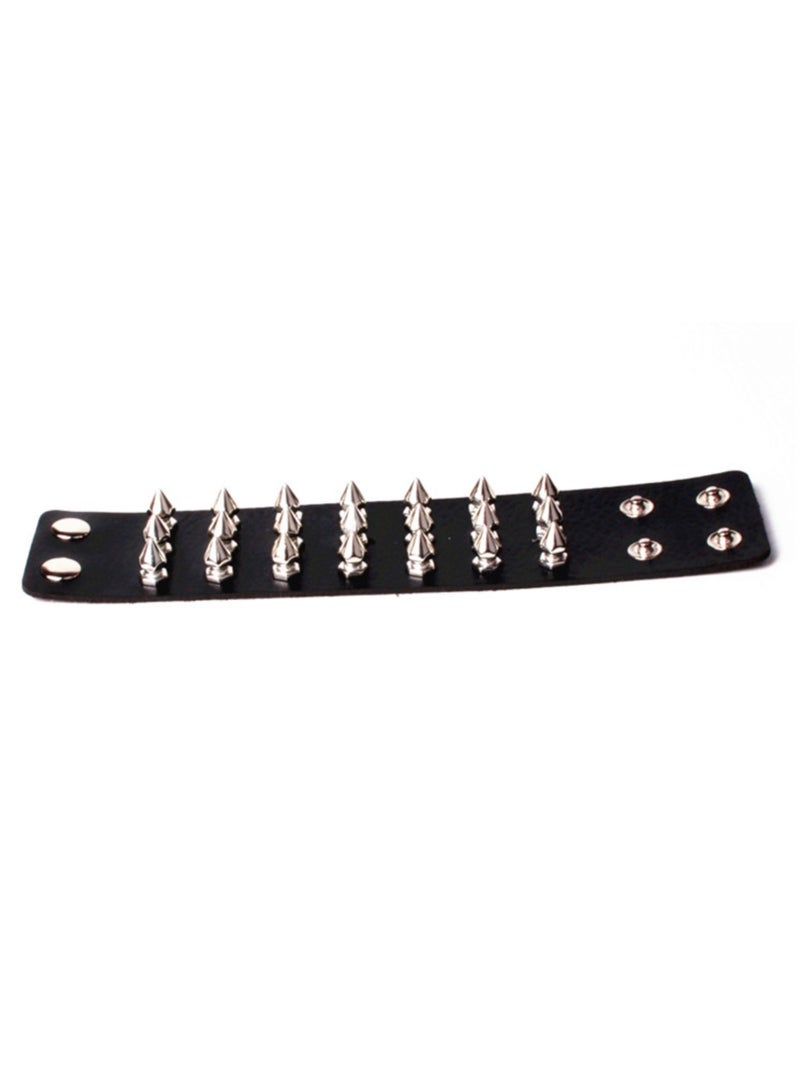 Multi-spiked Nail Cuff Bracelet - Image 2