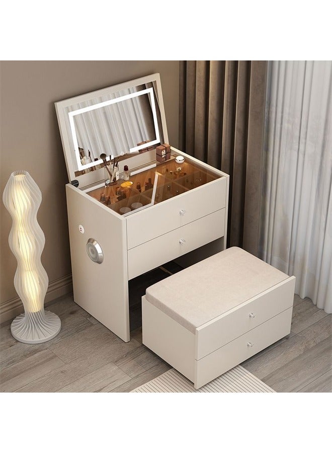 keke Multifunctional Makeup Vanity Dressing Table with Drawers and Chair 70 CM - Image 1