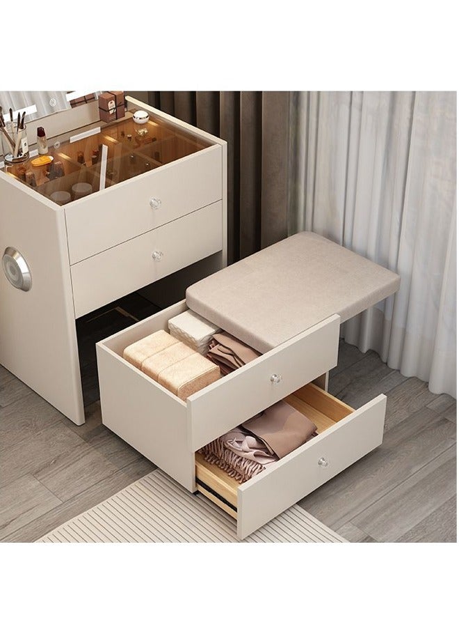 keke Multifunctional Makeup Vanity Dressing Table with Drawers and Chair 70 CM - Image 4