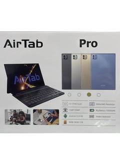 AirTab Pro Tablet with Arabic Keyboard, Android 13 10.1" FHD Screen 16GB RAM 1TB ROM - with Powerful 10,000mAh Battery Gold  - Image 3
