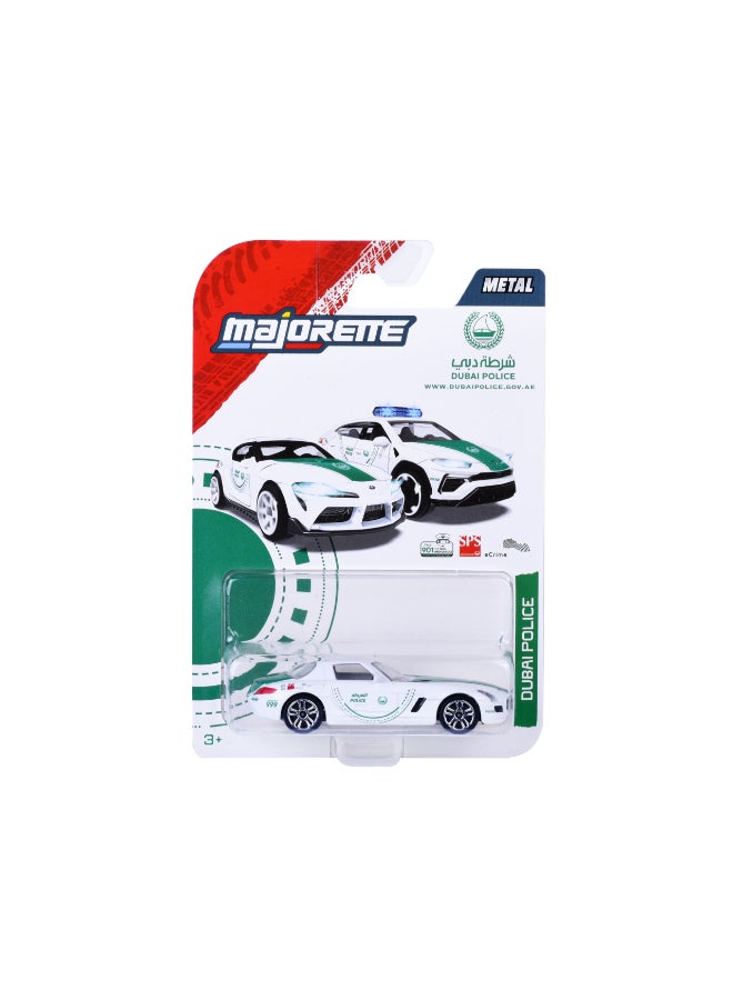 Majorette Dubai Police Single Pack Die Cast – Mercedes SLS (1:64 Scale) – Die-Cast Toy Car for Kids & Collectors - Image 2