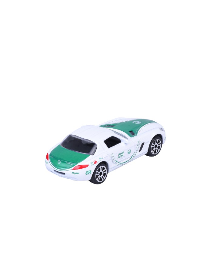 Majorette Dubai Police Single Pack Die Cast – Mercedes SLS (1:64 Scale) – Die-Cast Toy Car for Kids & Collectors - Image 4