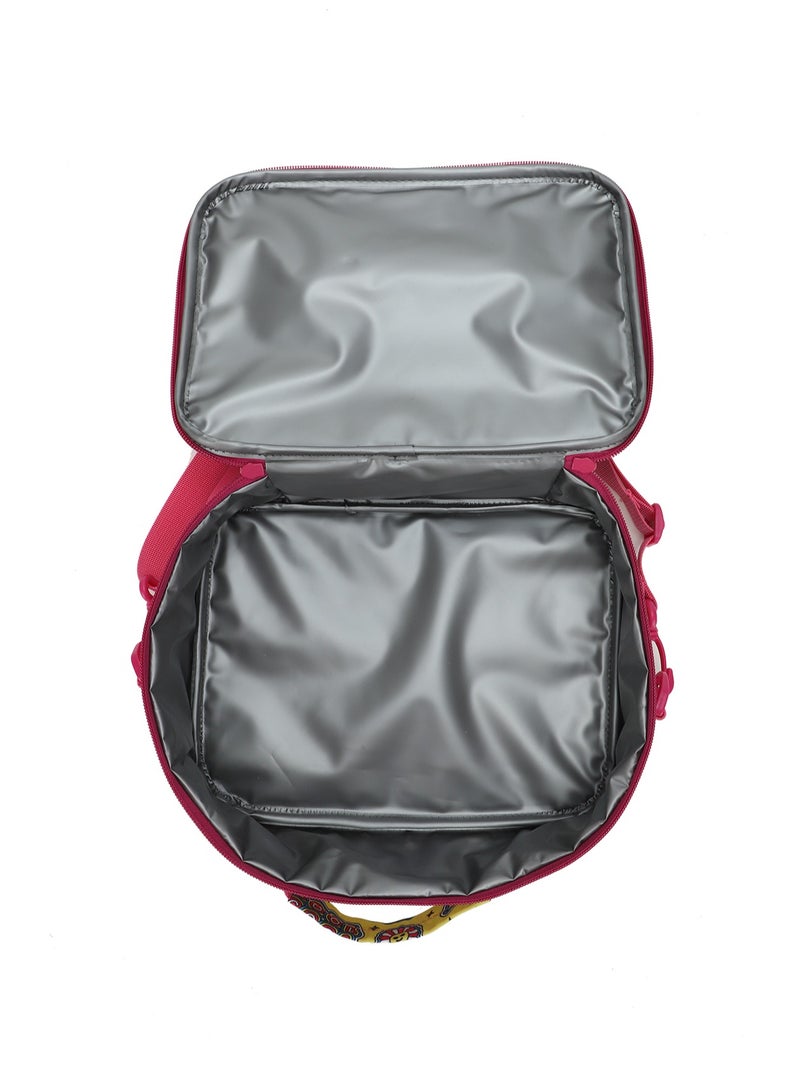 CUBS Smiley Print Waterproof lunch bag with removable shoulder strap carrying your favorite meals to school, work or while traveling - Image 4