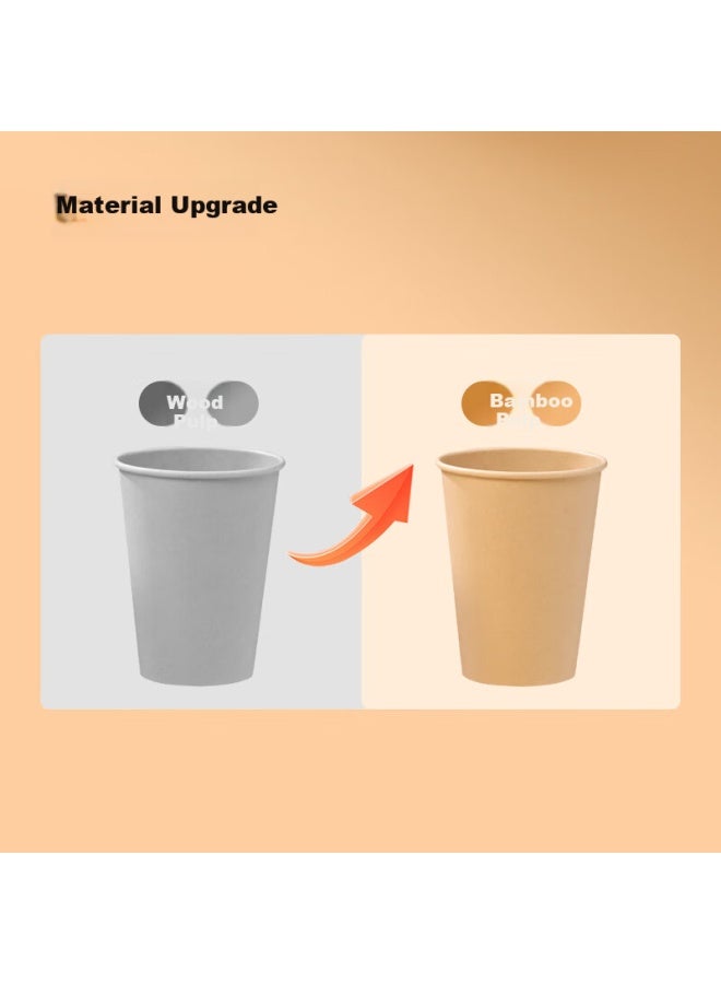 JD.com Jd Jingzao Pure Extract Paper Cup 260Ml*52 Disposable Cups Thickened Food-Grade Bamboo Fiber Business Home Water Cup - Image 3