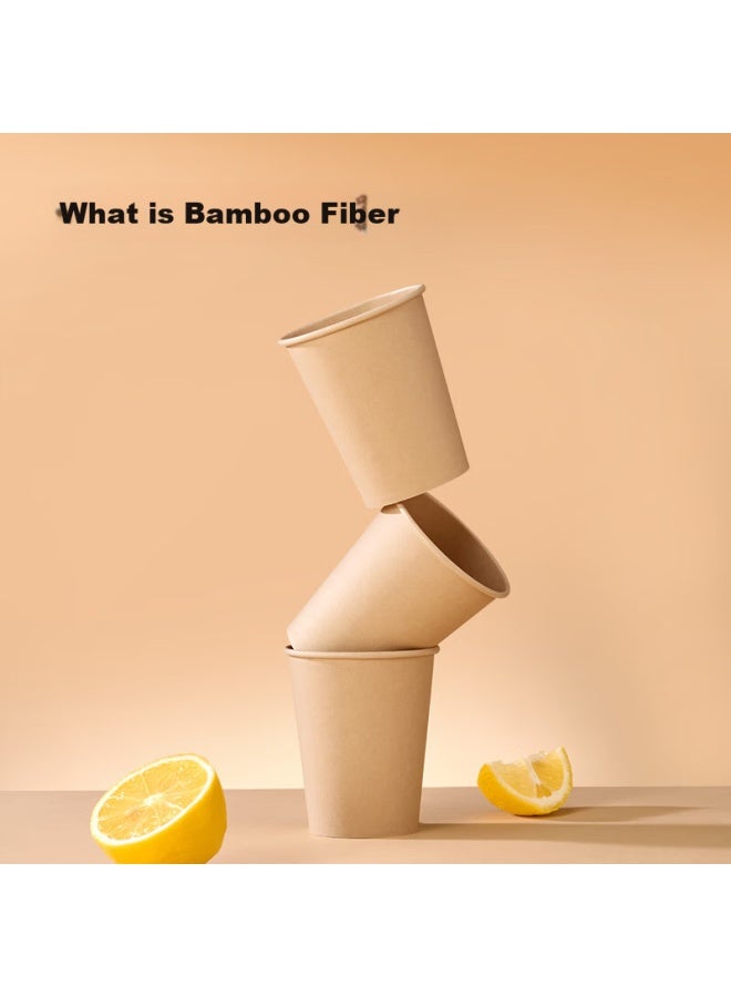 JD.com Jd Jingzao Pure Extract Paper Cup 260Ml*52 Disposable Cups Thickened Food-Grade Bamboo Fiber Business Home Water Cup - Image 2