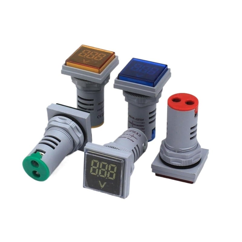 عداد الفولتميتر الرقمي LED الأبيض AC 60-500V، جهاز اختبار الجهد، مؤشر الطاقة - Image 2